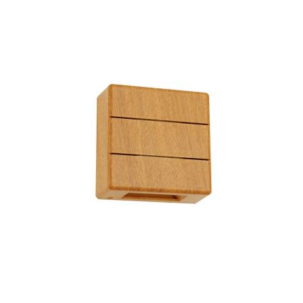 Applique da esterno LED LUXLINE/6W/230V 3000K IP54 rovere