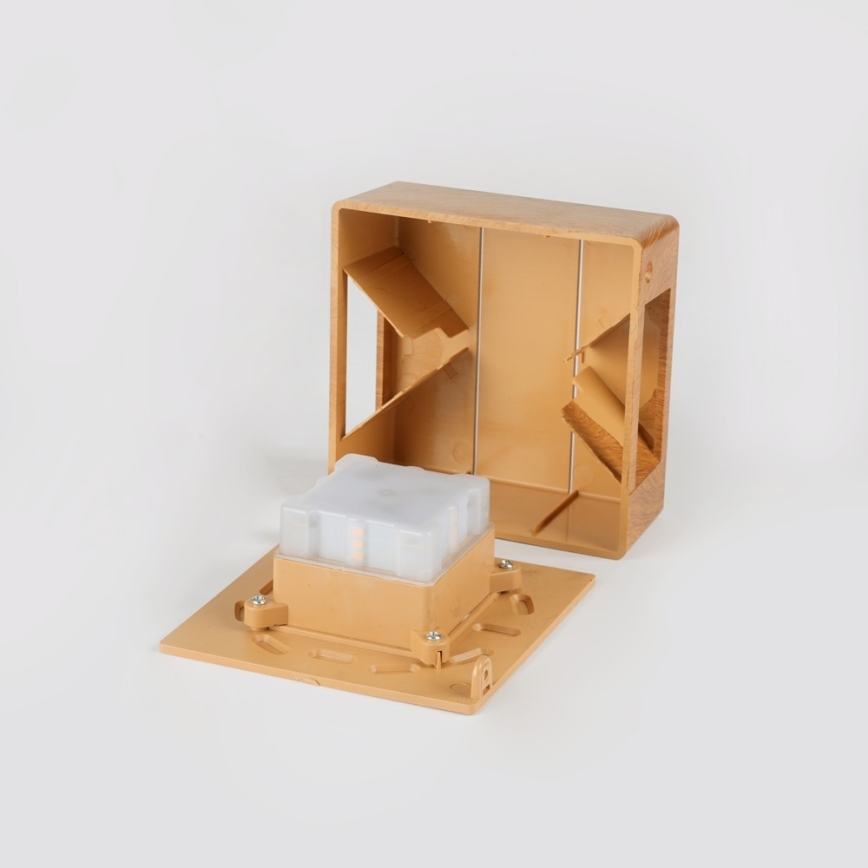 Applique da esterno LED LUXLINE/6W/230V 3000K IP54 rovere