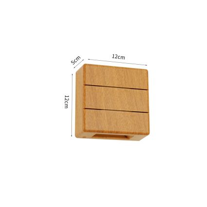 Applique da esterno LED LUXLINE/6W/230V 3000K IP54 rovere