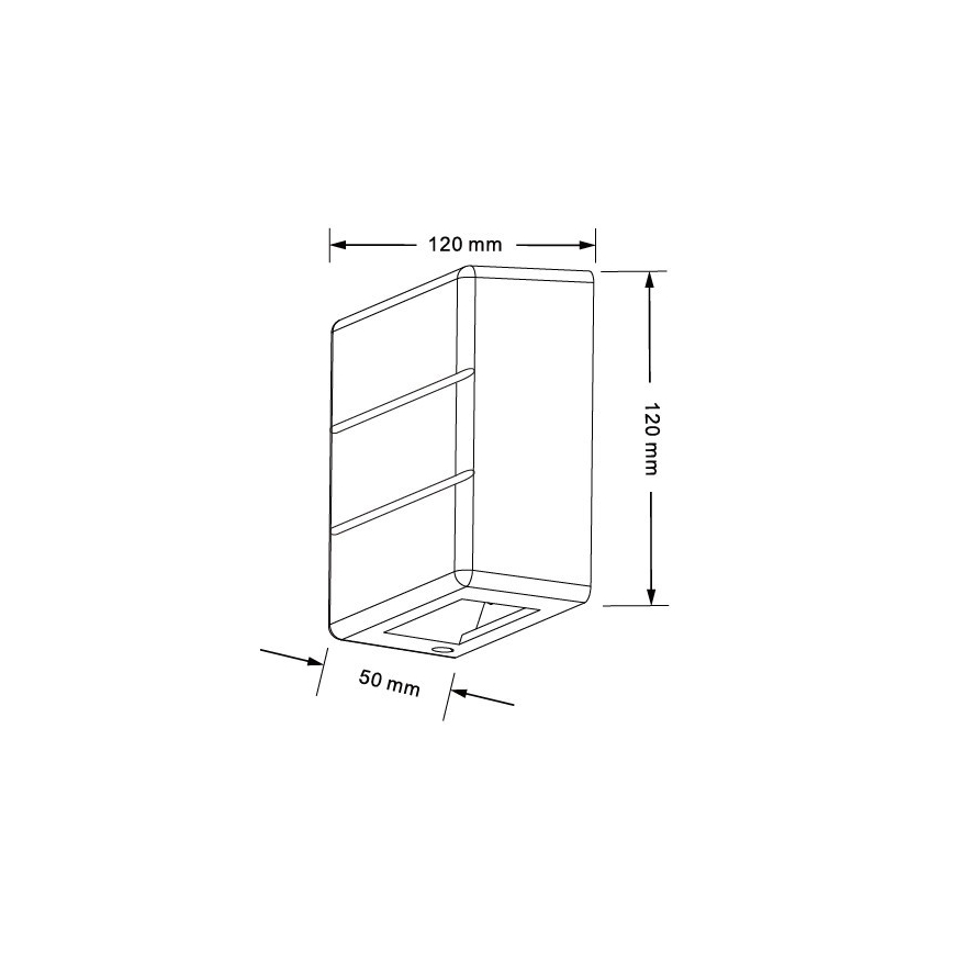 Applique da esterno LED LUXLINE 6W/230V 3000K IP54 noce