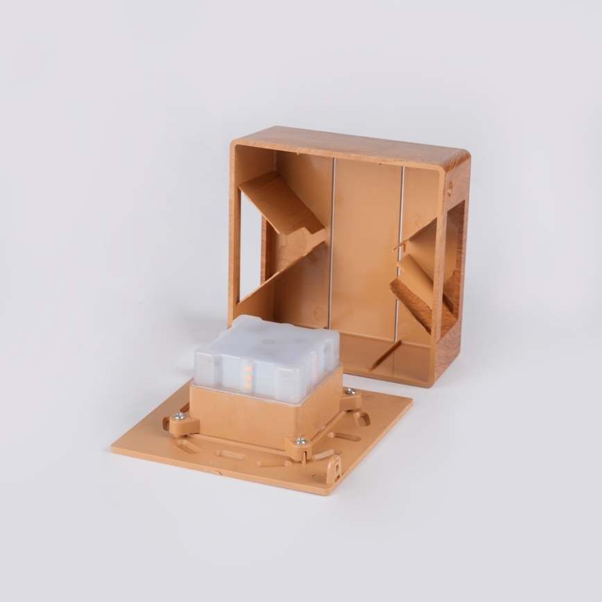 Applique da esterno LED LUXLINE 6W/230V 3000K IP54 noce