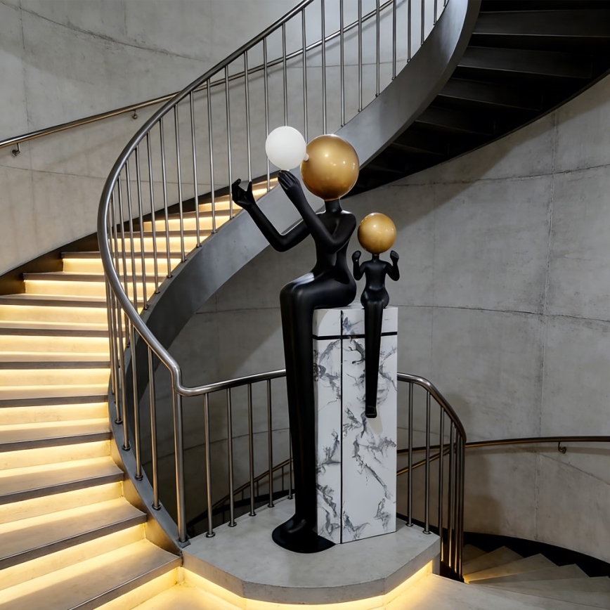 Lampada da terra SILUETTE 1xE27/40W/230V 160 cm Aura