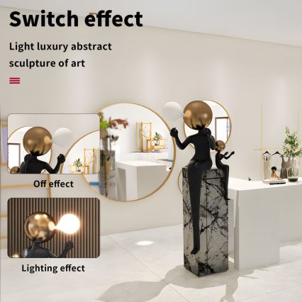Lampada da terra SILUETTE 1xE27/40W/230V 160 cm Aura