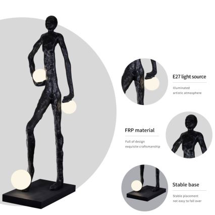 Lampada da terra SILUETTE 3xE27/60W/230V 185 cm Aura