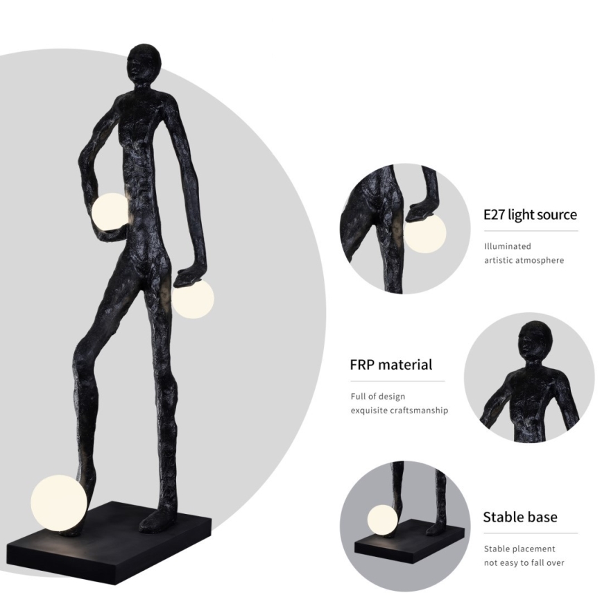 Lampada da terra SILUETTE 3xE27/60W/230V 185 cm Aura
