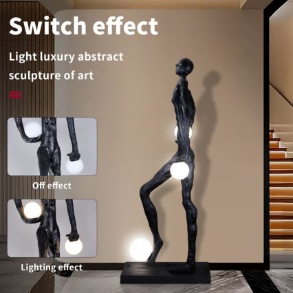 Lampada da terra SILUETTE 3xE27/60W/230V 185 cm Aura