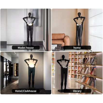 Lampada da terra SILUETTE 4xG9/10W/230V 185 cm Human Houdini