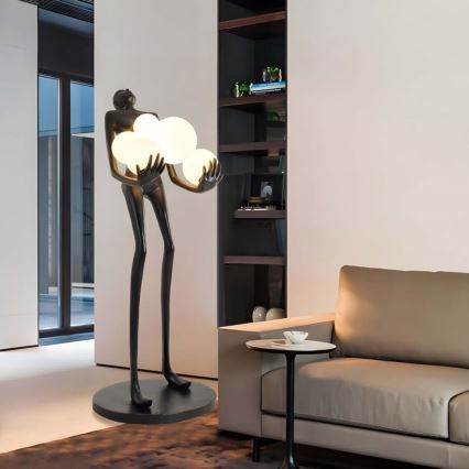 Lampada da terra SILUETTE 6xE27/25W/230V 180 cm Human Ball