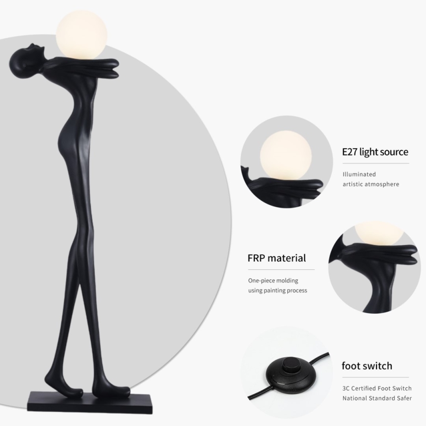 Lampada da terra SILUETTE 1xE27/25W/230V 175 cm Human Woman