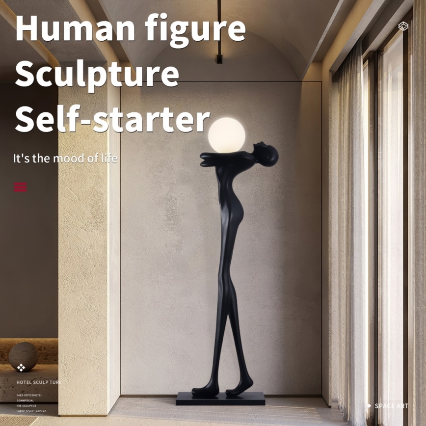 Lampada da terra SILUETTE 1xE27/25W/230V 175 cm Human Woman