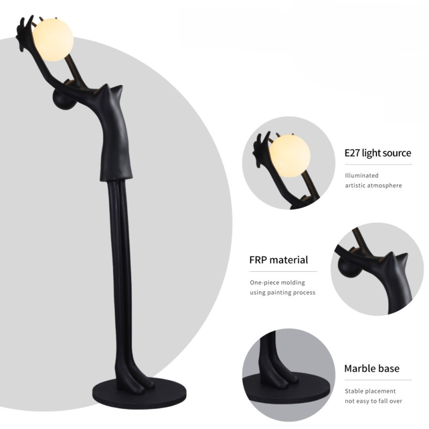 Lampada da terra SILUETTE 1xE27/25W/230V 210 cm Human Girl