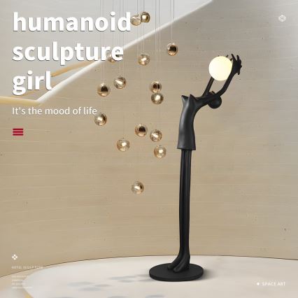 Lampada da terra SILUETTE 1xE27/25W/230V 210 cm Human Girl