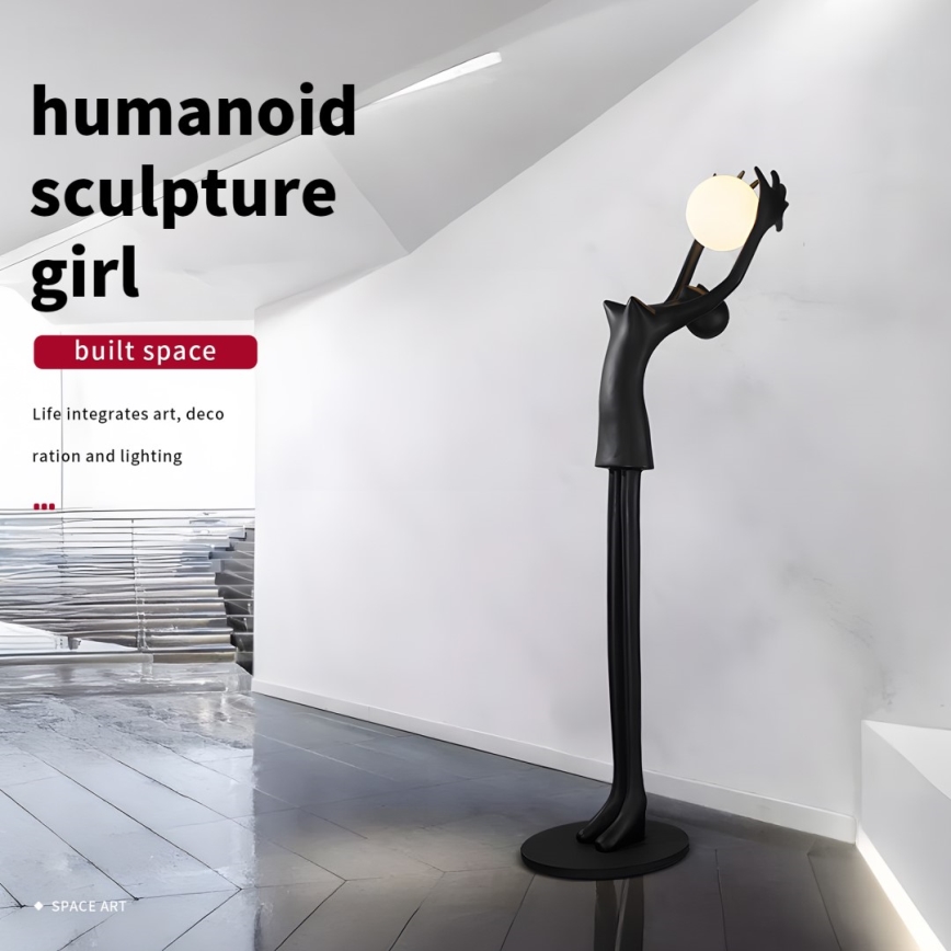 Lampada da terra SILUETTE 1xE27/25W/230V 210 cm Human Girl