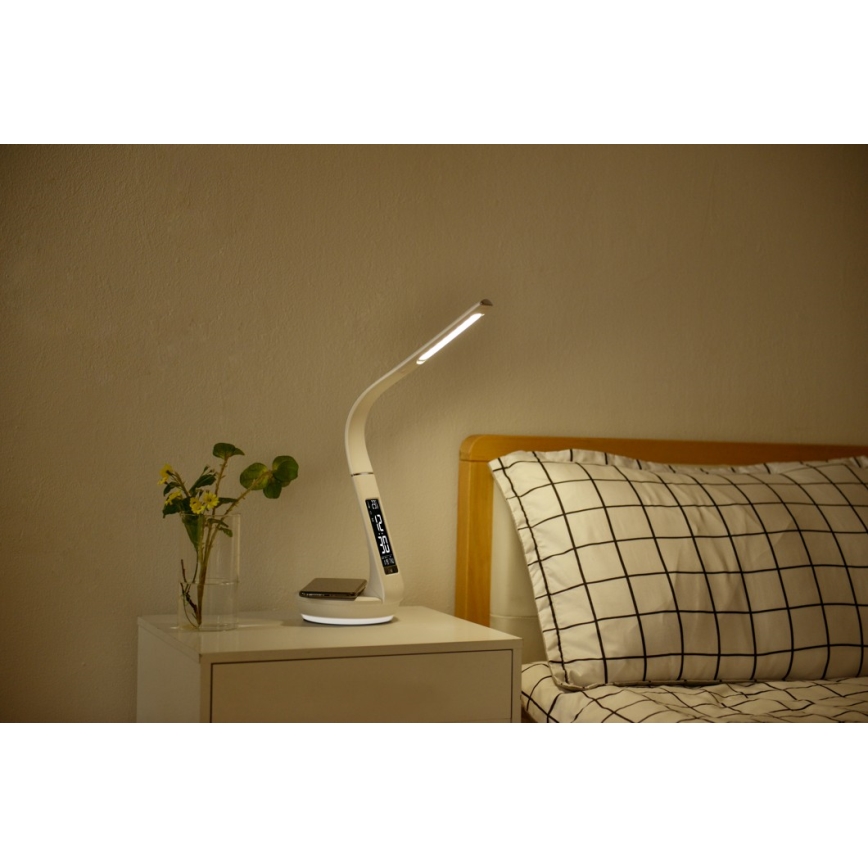 Immax - Lampada da tavolo LED dimmerabile COBRA LED/5W/230V, bianca