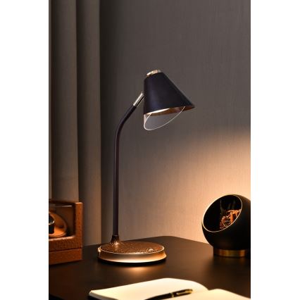 Lampada da tavolo LED dimmerabile con ricarica wireless	 FINCH LED/9W/12/230V marrone/oro