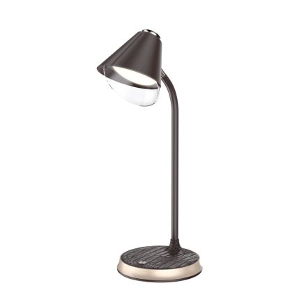 Lampada da tavolo LED dimmerabile con ricarica wireless	 FINCH LED/9W/12/230V marrone/oro