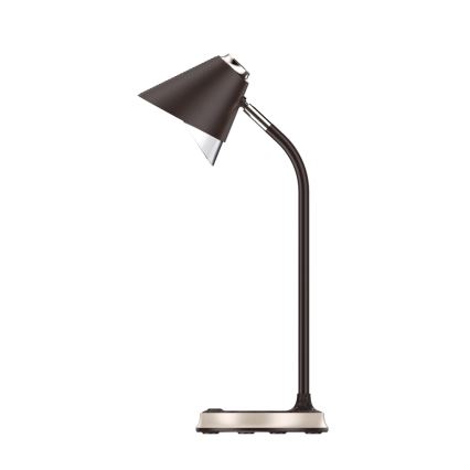 Lampada da tavolo LED dimmerabile con ricarica wireless	 FINCH LED/9W/12/230V marrone/oro