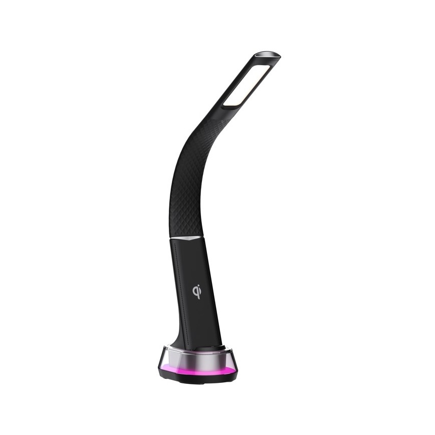 LED RGB Lampada da tavolo dimmerabile con ricarica wireless CORELLA LED/7W/12/230V nero