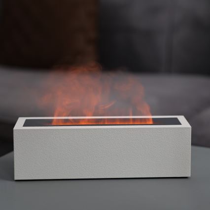 LED Diffusore di aromi e umidificatore d'aria con imitazione di fiamma LED/10W/5V