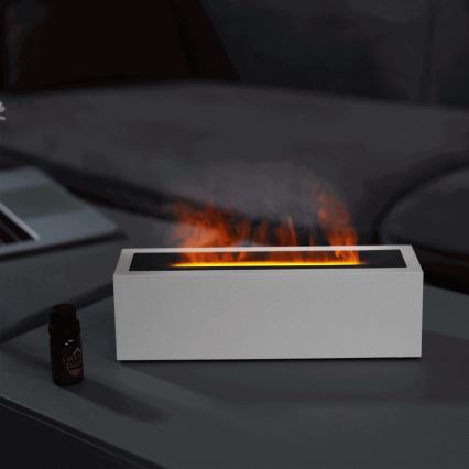 LED Diffusore di aromi e umidificatore d'aria con imitazione di fiamma LED/10W/5V