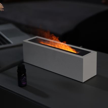 LED Diffusore di aromi e umidificatore d'aria con imitazione di fiamma LED/10W/5V