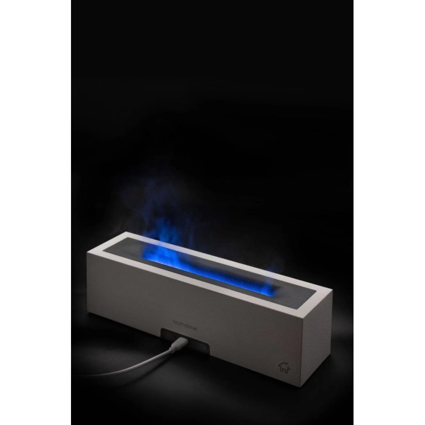 LED Diffusore di aromi e umidificatore d'aria con imitazione di fiamma LED/10W/5V
