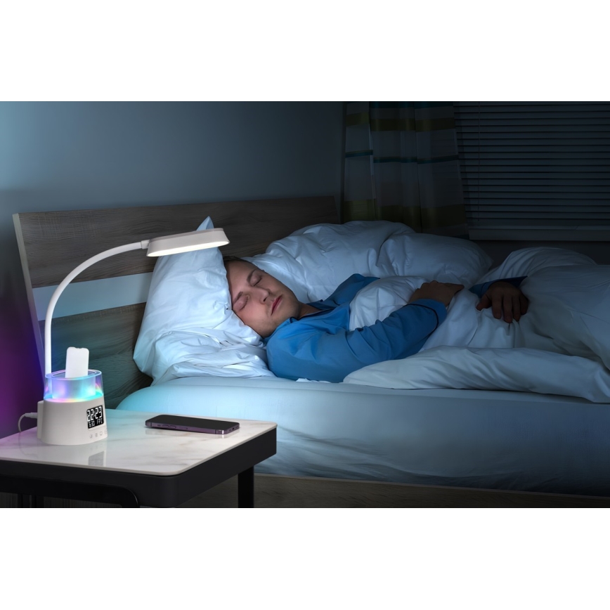 LED RGBW Lampada da tavolo dimmerabile con portamatite FALCON LED/10W/5V