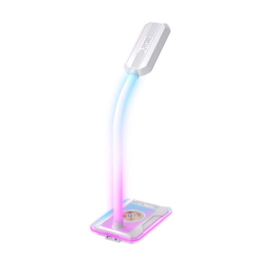 LED RGBW Lampada da tavolo dimmerabile con Qi di ricarica 30W/230V 3000K/4000K/5000K bianco