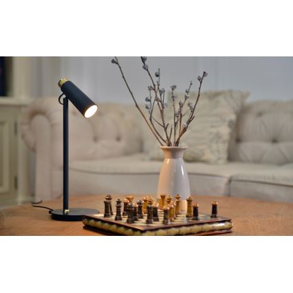 Lampada da tavolo LED dimmerabile con senza fili Qi di ricarica TIT LED/12W/230V nero
