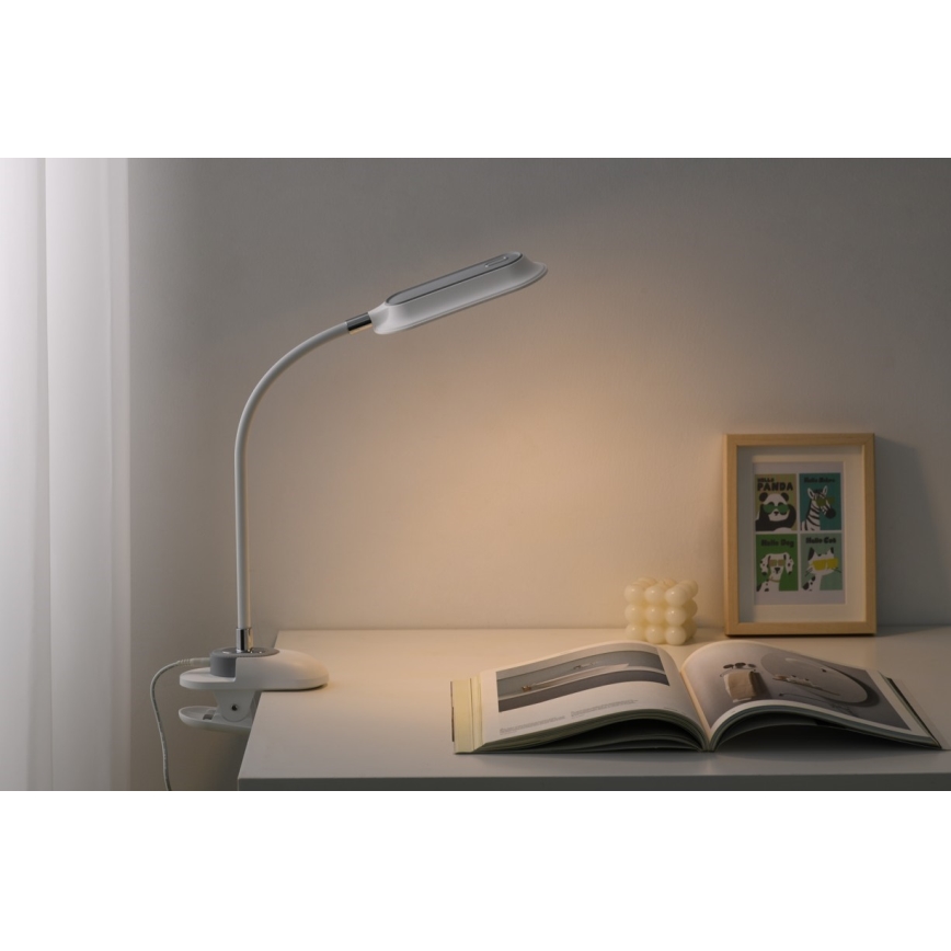 LED+CCT Lampada da tavolo dimmerabile con clip CLIP LED/7,5W/230V 3000/4200/5000K bianca