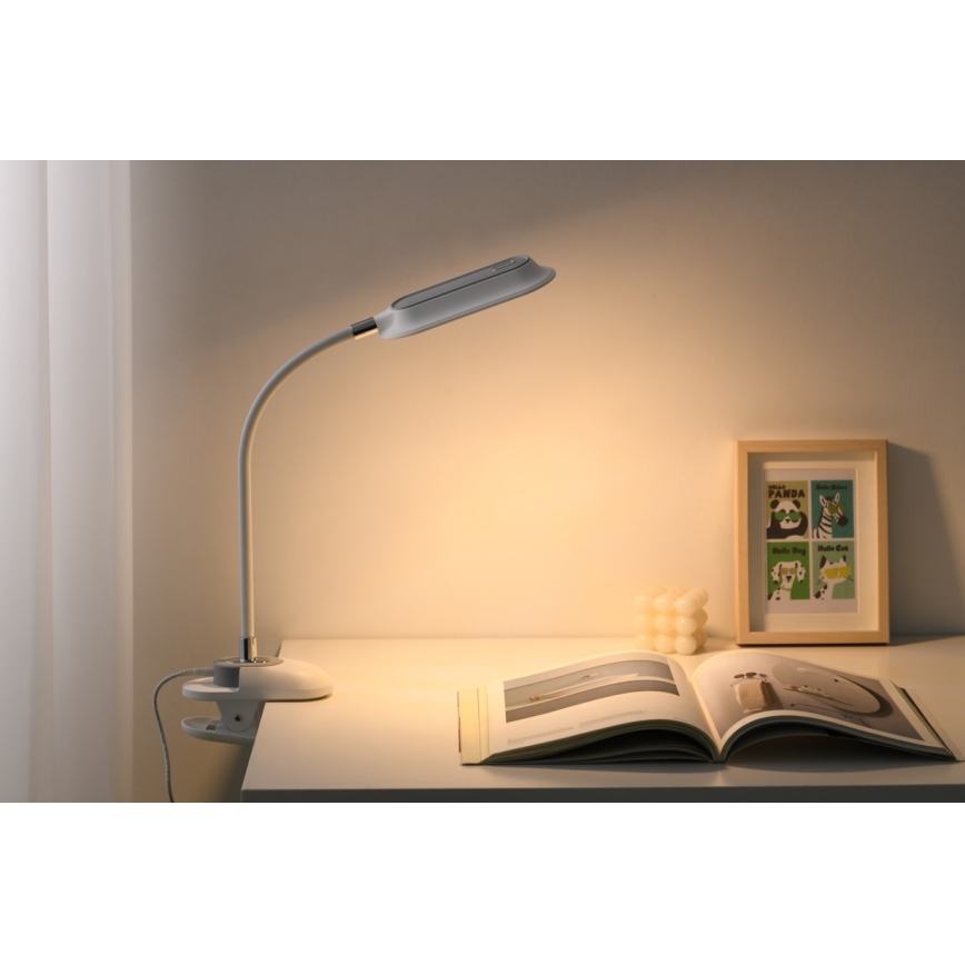LED+CCT Lampada da tavolo dimmerabile con clip CLIP LED/7,5W/230V 3000/4200/5000K bianca