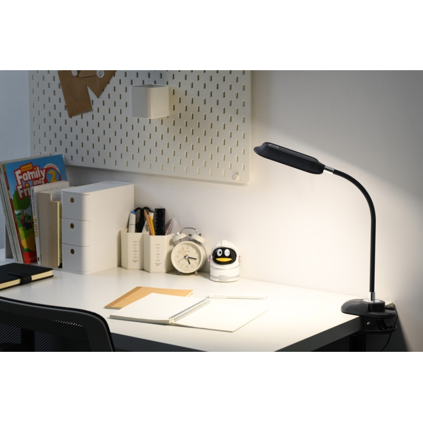 Lampada da tavolo LED+CCT dimmerabile con clip CLIP LED/7,5W/230V 3000/4200/5000K nera