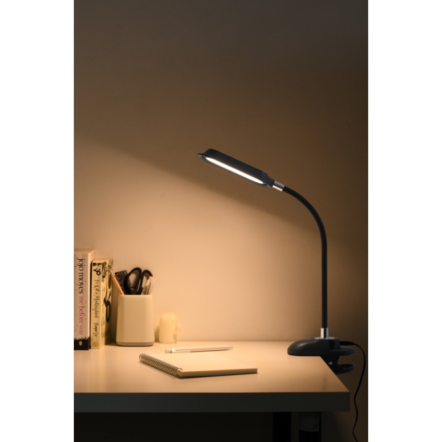 Lampada da tavolo LED+CCT dimmerabile con clip CLIP LED/7,5W/230V 3000/4200/5000K nera