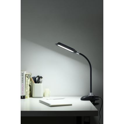 Lampada da tavolo LED+CCT dimmerabile con clip CLIP LED/7,5W/230V 3000/4200/5000K nera