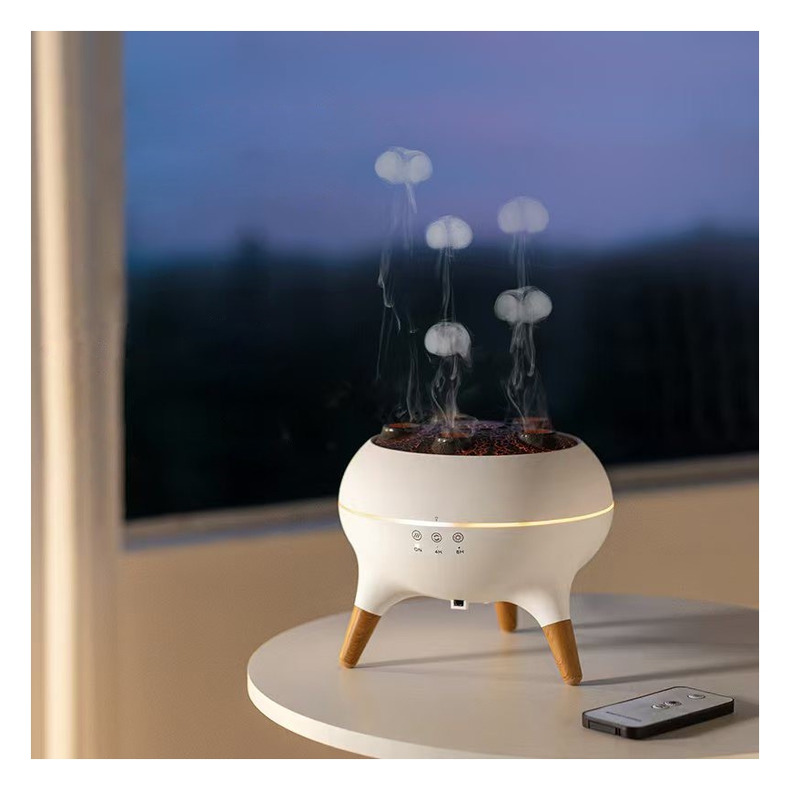 Immax 09104L - Diffusore di aromi e umidificatore d'aria JELLYFISH LED/11W/5V