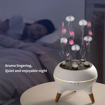 Immax 09104L - Diffusore di aromi e umidificatore d'aria JELLYFISH LED/11W/5V