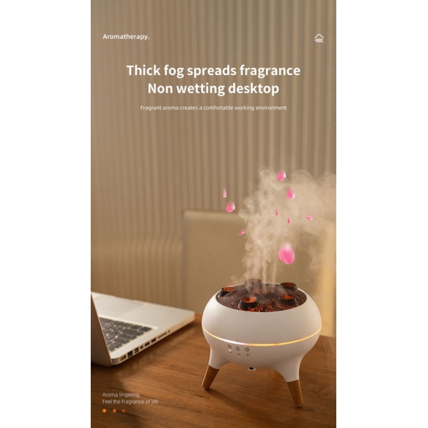 Immax 09104L - Diffusore di aromi e umidificatore d'aria JELLYFISH LED/11W/5V