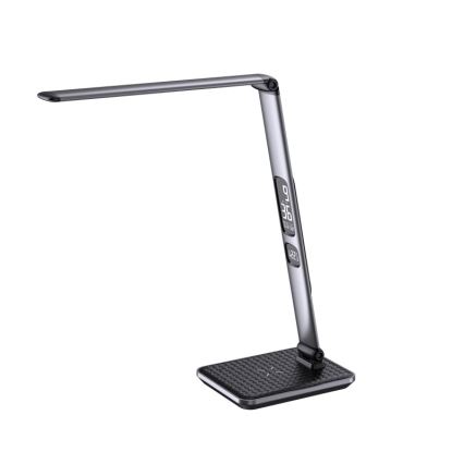 Lampada da tavolo dimmerabile a LED, 8,5 W/230 V, con ricarica wireless, argento