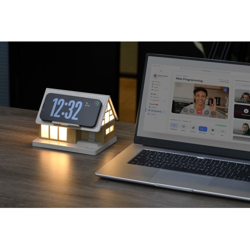 Lampada da tavolo a LED con ricarica wireless DREAM HOME LED/2W/230V