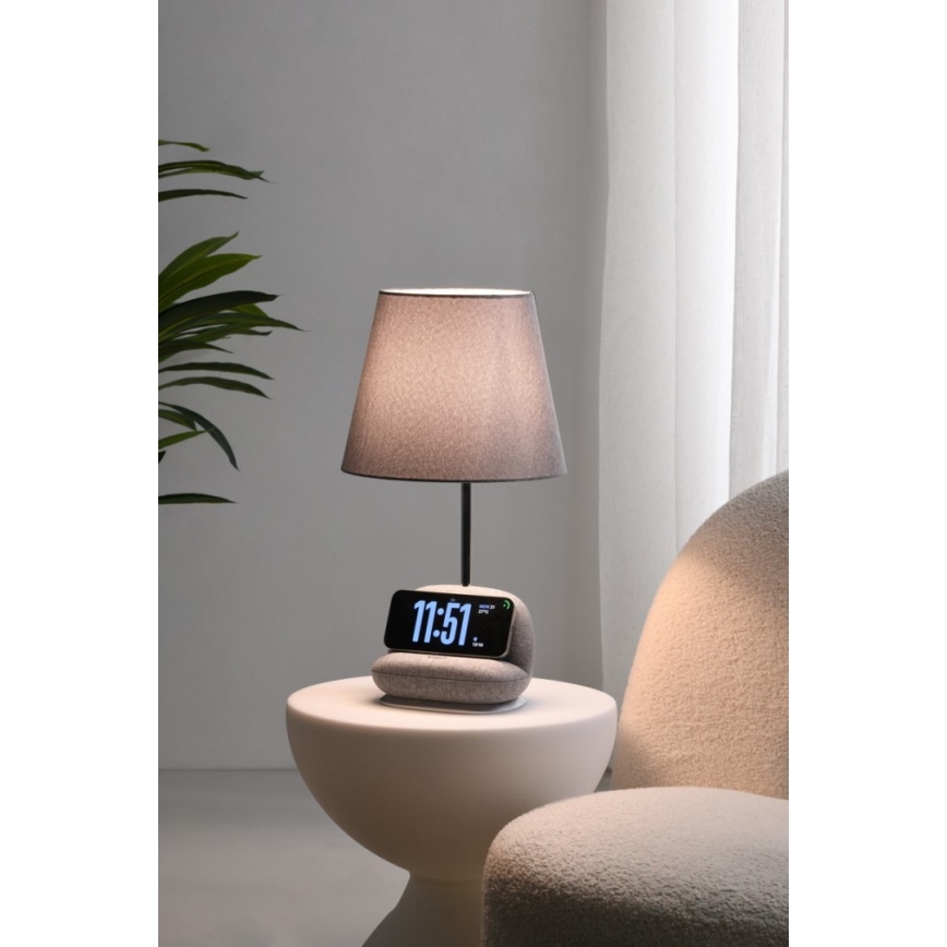 Lampada da tavolo dimmerabile a LED con ricarica wireless Qi SOFA LED/6W/230V, grigia