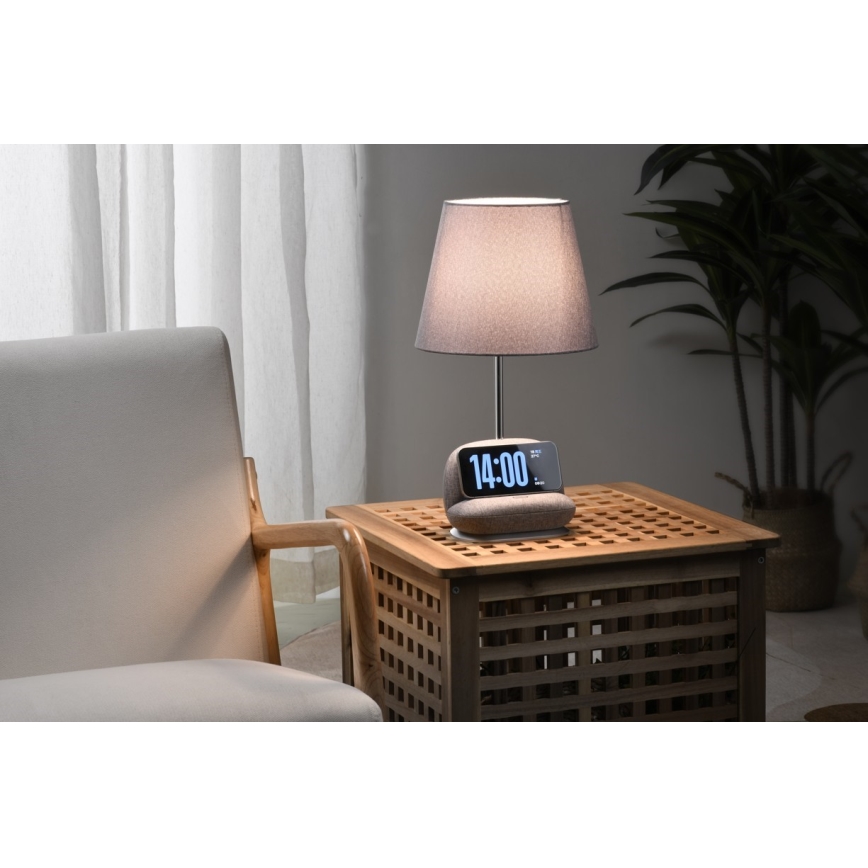 Lampada da tavolo dimmerabile a LED con ricarica wireless Qi SOFA LED/6W/230V, grigia