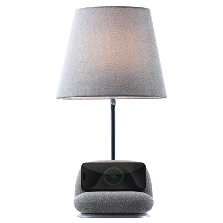 Lampada da tavolo dimmerabile a LED con ricarica wireless Qi SOFA LED/6W/230V, grigia
