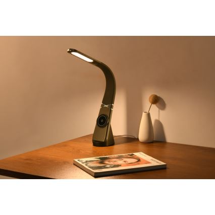Lampada da tavolo LED dimmerabile con ricarica wireless MAGIC LED/5W/230V nera