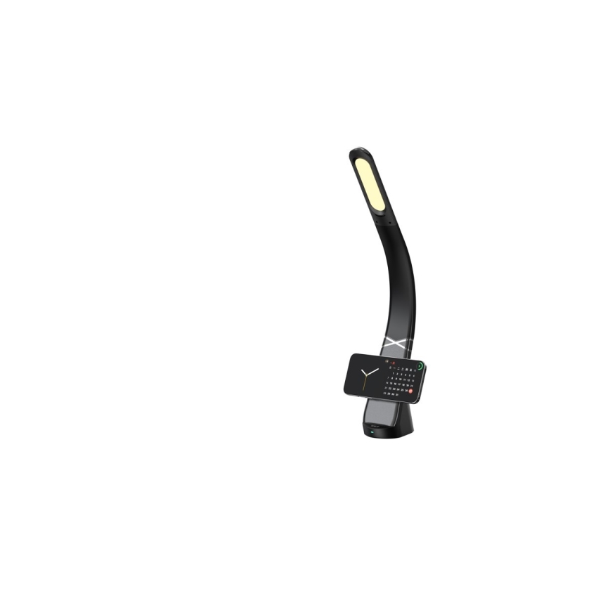 Lampada da tavolo LED dimmerabile con ricarica wireless MAGIC LED/5W/230V nera