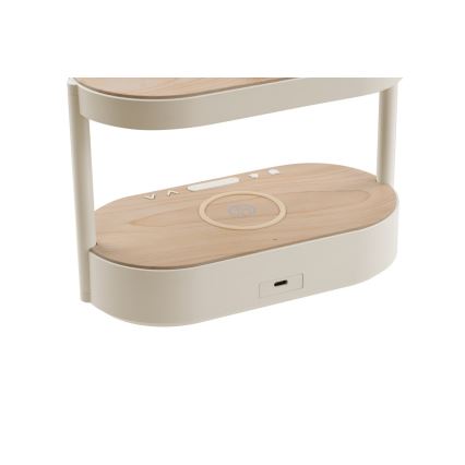 Lampada da tavolo dimmerabile a LED con sveglia e ricarica TRIPLE DOCK LED/1,5W/5V