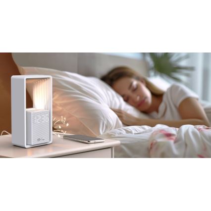 Lampada da tavolo LED con sveglia e ricarica CALM LED/3,5W/5V