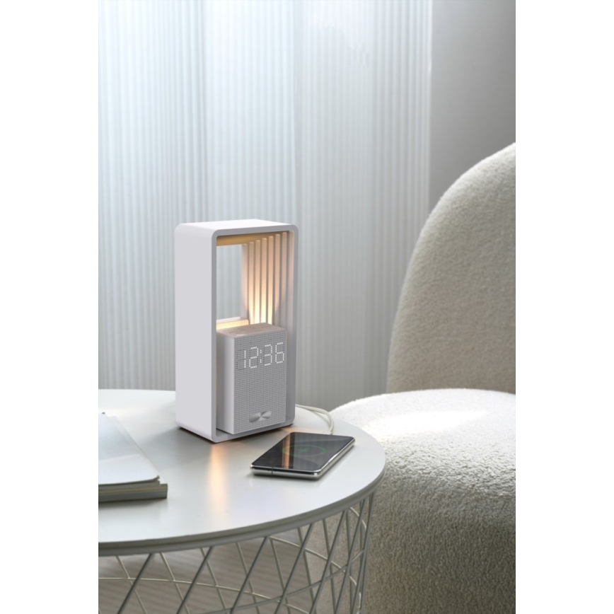 Lampada da tavolo LED con sveglia e ricarica CALM LED/3,5W/5V