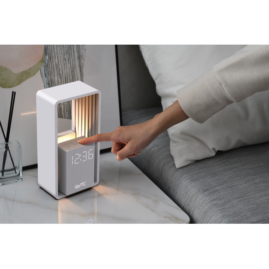 Lampada da tavolo LED con sveglia e ricarica CALM LED/3,5W/5V