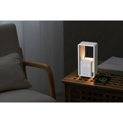 Lampada da tavolo LED con sveglia e ricarica CALM LED/3,5W/5V