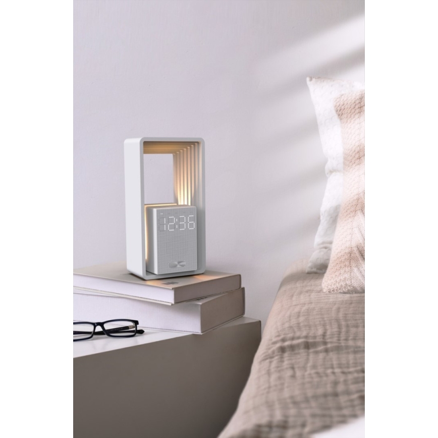 Lampada da tavolo LED con sveglia e ricarica CALM LED/3,5W/5V